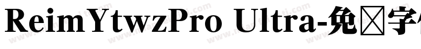 ReimYtwzPro Ultra字体转换